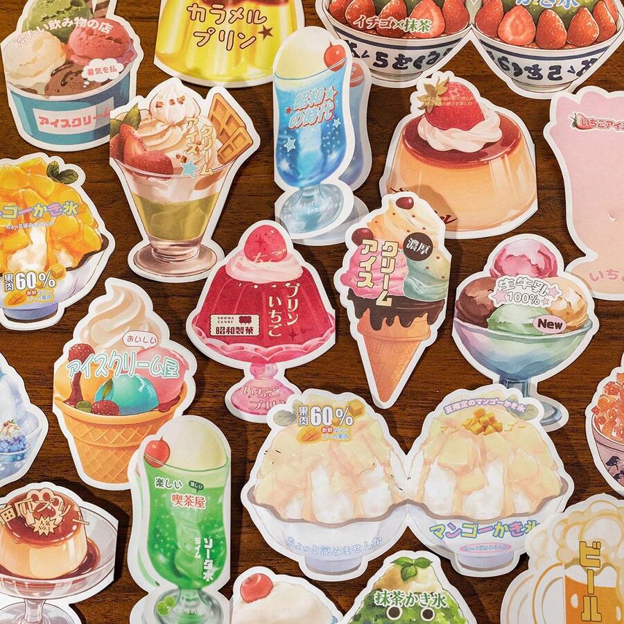 12 Sheets Happiness Cafe Vintage Style Food Creative DIY Scrapbooking Decorative Paper