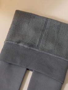 3/2/1 Paar Mädchen Kinder Baby Leggings, Einfarbig in Weiß, Schwarz, Grau, Stulpen Strumpfhosen, Stulpen Leggings, thermisch gefütterte Hosen, geeignet für tägliches Tragen, einfache vielseitige Stulpen Hosen, dünne Samt Tanzhosen, glatte Oberfläche, weich, hautfreundlich, akademischer Prinzessinnenstil, süßer Stil, Strumpfhosen, geeignet für Herbst/Winter, Frühling/Herbst