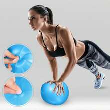 Mini Exercise Ball, Thick Mini Yoga Ball, Mini Pilates Ball, Inflatable Fitness Small Ball For Pilates, Yoga, Core Training, Stretching, Physical Therapy, Abdominal Workout, Stability, Balance Improvement - 20-25cm - View 5