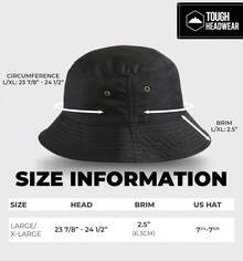 Sombrero para el sol estilo cubeta para hombres y mujeres – Protección UV UPF 50, empacable, de pescador de verano para pesca, safari, playa y navegar - marino - Ver 2