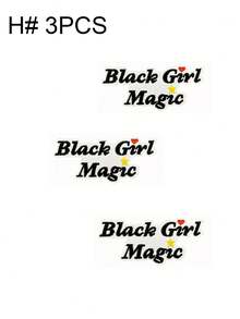 1 Set de 3/8 piezas Parches bordados de la serie de niñas negras lindas, parches de poliéster de moda lindos, apliques para coser o planchar en ropa, accesorios, mochilas, vaqueros, chaquetas, camisetas, sombreros, vestidos, etc.