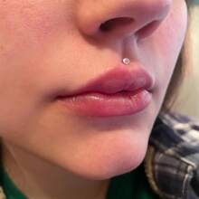 3件套休闲塑料尖刺穿刺饰品套装，男女通用，适合日常通勤；20G鼻钉，16G唇钉，透明穿刺固定器，唇环，眉环，塑料工业杠铃，工业杠铃固定器，耳骨耳环 - 透明 - 查看 4