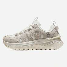 CAMEL CROWN 女士休闲运动鞋，厚底防滑耐用徒步鞋，适合秋冬季户外活动 - 象牙白 - 查看 2