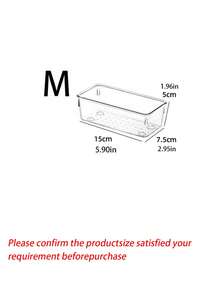 1/5/7件可堆叠抽屉式化妆品收纳盒，透明PET材质，优雅的化妆品收纳盒，适用于护肤品、厨房用品、学生用品、办公用品、返校用品、圣诞家居装饰、装饰、圣诞节、餐桌装饰、木制托盘、老式钱币风格、花瓶、盘子、木制托盘、盘子、咖啡桌、装饰托盘、餐桌装饰、家居饰品、黑色饰品、沙发扶手托盘、波西米亚风、假日海滩、浴室收纳、卧室收纳、大容量 - 彩色 - 查看 18