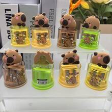 1/2 Peças Apontador de Lápis com Dois Furos em Formato de Capivara, Design com Dois Furos, Adequado para Apontar Lápis Grossos e Finos, Perfeito para Uso em Escritório e Estudo, Pode Servir como Acessório de Mesa, Adiciona um Toque de Diversão à sua Experiência de Aprendizado, Ideal para Presentes de Campus e Lembrancinhas de Festa Durante a Temporada de Volta às Aulas, Perfeito para Presentes de Halloween e Natal