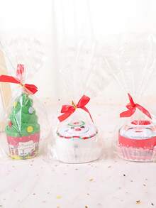 Microfiber Fingertip Towels - Modern Fade Resistant, Christmas-Themed Cartoon Santa, Tree, Snowflake Designs - Woven Microfiber, Round, Super Absorbent Drying Cloth For Kitchen And Bathroom, Holiday Gift Set