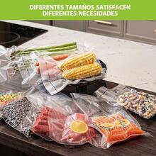 3 PCS Bolsas para Congelar Alimentos,Selladoras al Vacío de Bolsas 28CM*500CM,Tamaño Personalizado,Sin BPA,Multifuncional Bolsas al Vacio,Selladora de Bolsas Preparación de Comidas,Sous Vide,Cocinando - 300 piezas 18*25 cm + 20*30 cm + 25*35 cm - Ver 6