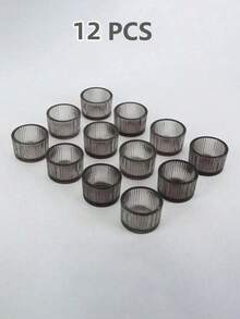 1 قطعة/4 قطع/12 قطعة مجموعة حامل شمعة شفاف، حامل شمعة الأمنيات (الشموع غير مشمولة)، لشمعة الأمنيات البلورية، حامل شمعة دائري مزخرف بالحواف، مناسب لوسط طاولة الزفاف، حفلات المناسبات، ديكور المنزل، هالوين، ديكور الغرفة، هدايا