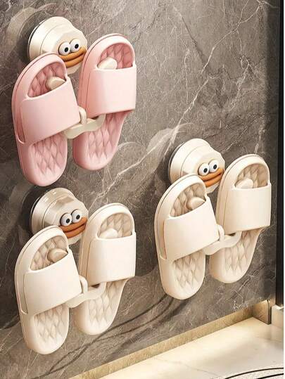 Verstellbarer wandmontierter Schuhorganizer ohne Bohren mit Saugnapf - platzsparend, robuster Metall-Schuhständer für Badezimmer & Kleiderschrank, zeitgenössischer Stil, einfache Installation, Hängeaufbewahrung | Schlanker Schuhhalter | Schlankes Metallregal