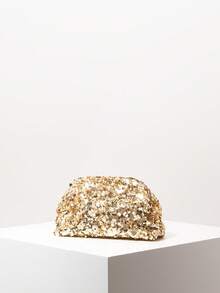 Sequin Clutch Bag, Glitter Purse, Party Bag, Bridal Shower Bag, Wedding Accessory, Elegant Ladies Handbag, Wedding Supplies (Pattern Random)