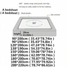 1pc Plush Fitted Sheet, New Autumn/Winter Plush Fitted Sheet (Pillow Case Not Included), Thick Mattress Cover Washable, Warm & Skin-Friendly For Sleeping, All-Around Fitted For 5cm-28cm Mattress, Suitable For Bedroom, Dorm