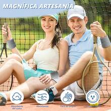 Pulseras Deportivas Antisudor (3 Pares/Algodón): Engrosadas Unisex, Ideal para Béisbol/Baloncesto/Gimnasio - gris - Ver 2