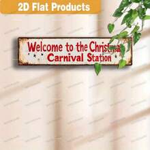 2D Flat, 1pc Vintage Metal Wall Sign, Indoor And Outdoor Holiday Decorations For Home, Cafe, Bar, Garden - Easy To Hang, No Battery Power Required, & Christmas Aluminum Sign, Home Decor, Vintage Metal Wall Art, Outdoor Wall Art, Cafe Decor, Seasonal Decoration, Festive Metal Sign, Lightweight Holiday Decor, Tin Surface, Interior Designers, Seasonal Decorators Christmas Decorations Room Decor