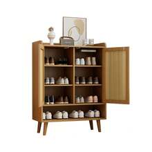 Shoe Cabinets - Light Oak + Particle Board - View 3