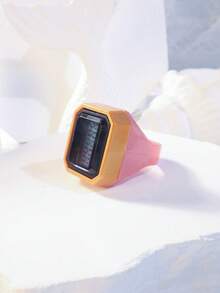 1pc New Finger Ring Counter, Electronic Digital Hand Tally Counter, Manual Counting Ring With Large Display, Battery Operated Clicker Tool - Multicolor - View 5