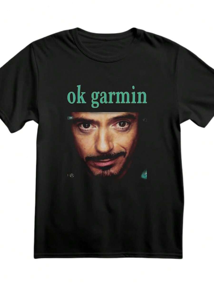 Jarvis T-Shirt, Ok Garmin T-Shirt, Meme T-Shirt, Funny T-Shirt, Quality T-Shirt, Cool T-Shirt, Tikto - 黑色 - 查看 1