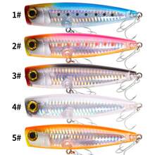 HENGJIA 1pc 11cm 23g Floating Surface Lure, Artificial Bait For Bass Fishing, Fishing Accessory - Multicolor - View 4