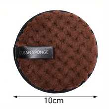 菠萝纹理懒散可重复使用卸妆粉扑，圆形双面清洁湿粉扑，卸妆棉 - 隨機混色 - 查看 7