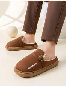 Men's Autumn/Winter Plush Warm Comfortable Slippers