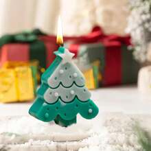Christmas Scented Candles - Xmas Tree Shaped Soy Wax Aesthetic Candles, Cute Aromatherapy Burning Candles For Christmas Party, Holiday, New Year & Home Table Decor