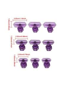 10Pcs Glue Tabs Dent Removal Tools Pdr Car Dent Repair Car Dent Removal Tool - Purple - View 5