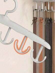 12-Hook Rotating Clothes Hanger, Space-Saving Lingerie Drying Rack, Wavy Shaped Drying Rack, Multi-Functional Clothes Hanger, Suitable For Home, Dorm, Can Be Given As Gifts To Relatives, Family, Friends, Teachers, Classmates, Suitable For Travel, Outdoor Activities, Camping, Parties, Gatherings, Beach Vacations, Can Also Be Used For Halloween, Christmas, Autumn Decoration, Storage And Organization - Multicolor - View 5