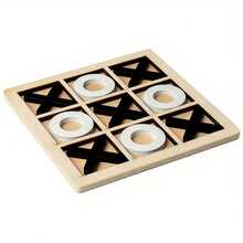 3pcs Wooden XO Tic Tac Toe Game Board, Party & Family Game, Christmas Activity, Christmas Gift, School Supplies, Christmas Decoration, Leisure Party Game, Board Game, Party Favor, Christmas, Birthday Gift, Party Gift, Christmas Gift, Student, Board Game