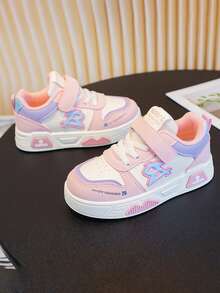 1双儿童运动鞋2025全季款男童休闲运动鞋新款低帮女童白色休闲鞋软底时尚滑板鞋 - 粉紅藍色 - 查看 5