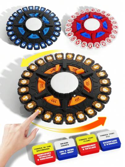 Gioco da tavolo alfabeto, il gioco da tavolo veloce per tutte le età, scegli una categoria e gareggia contro il tempo per essere l'ultimo giocatore rimasto, giochi di carte, giochi da tavolo, giochi interattivi, gioco da tavolo strategico