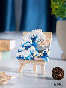 Painting Building Blocks, Art Building Blocks, Starry Sky Building Blocks, Young Girl Building Blocks, Sea Wave Building Blocks, Birthday Gifts, Holiday Gifts, Father's Day Gifts, Mother's Day Gifts, Wedding Gifts, Wedding Decorations, Graduation Gifts - Multicolor - View 2