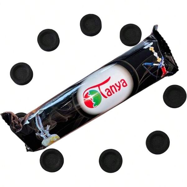 Tanya Quick Light Instant Coal Disks Incense Coal Tablets Disks Set Of 10 Disks Single Roll Quick Light Briquettes 40mm Capsule