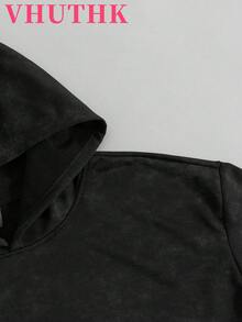 VHUTHK (220 Pure Cotton T-Shirt) 'GENUINE' Letter And Portrait Print, Suitable For Men's Casual, Comfortable, And Fashionable T-Shirt, Street Style Cotton - 黑色1 - 查看 3