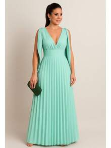 Women Dresses - 綠色 - 查看 1