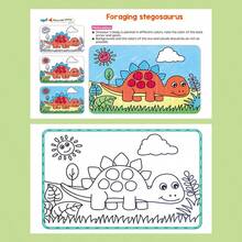 32 Pages Children's Animal & Nature Coloring Book - Paper, Blue Cover - Art Supplies For Kids - Creative Birthday Gift For 3-8 Years Old, Toddler Coloring Book (Random Style)