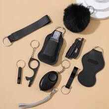 9件套女士防身钥匙扣套装，安全钥匙扣带个人报警器，刀具钥匙扣配件，生日礼物，送给妈妈、女士、女孩，休闲，汽车配件，包包装饰，圣诞节包包挂饰，送给老师、朋友、姐妹的礼物创意 - 多色 - 查看 17