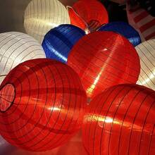 Red White And Blue Lantern String Lights, 25FT G40 LED Outdoor String Lights With 10 8 Inch Waterproof Nylon Lanterns, Hanging 4th Of July Patriotic Decoration Lights For Garden Backyard Party-274881 - RedWhiteBlue - View 5