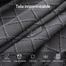 Fundas para sillas Pack de 6 fundas para sillas de comedor Removibles Y Lavables Fundas Decorativas de Sillas de Comedor Duradera Poliéster funda para sillas,para Comedor, Hotel, Comedor, Ceremonia - Gris Oscuro - Ver 4