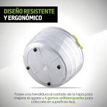 Redlemon Centrifugadora de Ensalada, Escurridora de Verdura y Secadora de Lechuga tipo Salad Spinner con Colador Integrado, Funcionamiento Giratorio, 26.5 de Diámetro, 4 Litros de Capacidad - 1 - Ver 5