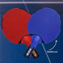 LARCA Raqueta de Ping Pong Profesional de Resina Termoestable Resistente a Cualquier Clima Mayor Control y Velocidad en Tus Juegos Tennis Paddle Tenis de Mesa Ping Pong Color Rojo Aussen X10 - como en la foto - Ver 8
