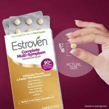 Estroven Complete Multi-Symptom Menopause Supplement For Women, 28 Ct, Clinically Proven Ingredient Provide Menopause Relief &Amp; Night Sweats &Amp; Hot Flash Relief, Drug-Free &Amp; Non-GMO - Flavor NameA - 查看 6