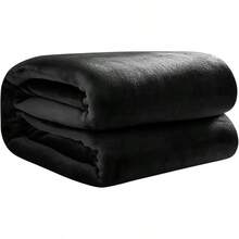 Cobija Matrimonial, Franela de Alta Calidad, Frazada Cómoda y Calientita Tejido Suave y Cálido, Manta de% Poliéster Ultrasuave, Calidad Premium (1, Gris, Matrimonial) - Negro - Ver 7