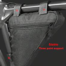 1 szt. Torba na ramę roweru z szybkim zapięciem i trójkątem – lekka torba do przechowywania rowerów zapewniająca łatwy dostęp, torba na ramę roweru górskiego i szosowego, kompaktowy organizer rowerowy na narzędzia i niezbędne rzeczy – niezbędne akcesoria rowerowe, sprzęt do dojazdów do pracy, akcesoria rowerowe, plecak na wyprawy w plener, przechowywanie rowerów w podróży