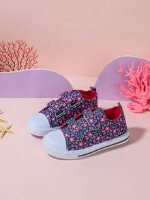 GENGASUN 1 szt. Dziewczęce, okrągłe, niskie, codzienne buty z nadrukiem w kreskówkowe wzory na wiosnę/jesień