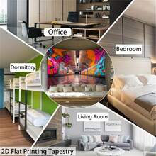 1 PIEZA Tapiz con tema de dibujos animados de Holle Kitty Sanrio con amor - Tapiz grande para decoración de pared - Ejemplo de varios tamaños - Decoración de pared - Decoración del hogar Sanrio - Multicolor - Ver 8