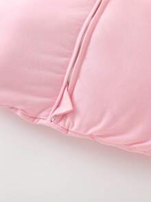 1.5tog 婴儿100%纯棉睡袋，四季皆宜，纯色新生儿无袖舒适襁褓睡袋，粉色/蓝色 - 彩色 - 查看 6