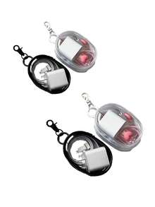 10pcs/2pcs/1pc Portable PVC Black & White Transparent Mini Data Cable Organizer Bag, Mini Zipper Storage Pouch, Compact Multipurpose Transparent Keychain Pouch, Bag Accessories, Earphone & Charger Storage Box With Keychain, Dual Zipper Design For Cables, Chargers, Earphones, Jewelry & Small Items - Multicolor - View 16