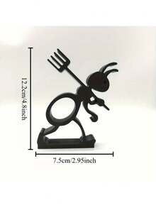 1pc 3D Printing Ant Paper Towel Holder Statues - Cute Insect Sculpture With 2 Styles (Cart & Fork-Carrying) For Kitchen, Dining Table Decoration - Functional Bug Accessories - Perfect Quirky Gift For Insect Lovers & Kitchen Decor Enthusiasts