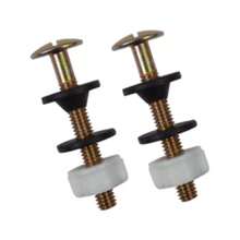 Tornillos tanque/taza de acero tropicalizado P-B2045 Tornillos metálicos para tanque o taza de 2.3 x 6.7 cm dorado Coflex son de larga duración y muy fáciles de instalar otorgando gran sujeción entre el tanque de agua y el escusado sin generar fugas. Son adaptables a la mayoría de los sanitarios. - Dorado - Ver 3