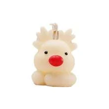 1pc Christmas Reindeer & Snowman Scented Candle, Creative Gift, Christmas Party Decor