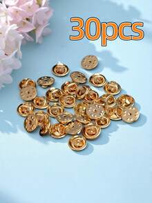 30pcs Lock Buckle With Gold And Silver Back Pin, Brooch, Enamel Lapel Pin, Safety Jewelry Discovery Component - 30PCS Spare Buckles - View 9